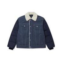 Levis Color Block Casual Single Button Denim Jacket Men Jackets Blue A5161-0001 S