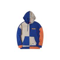 Li Ning Badfive Weichu Youcai Color Block Loose Pullover Hoodie Men Hoodies Bright-Royal-Blue AWDQ613-1 L blue