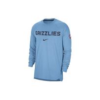 Nike 75th Anniversary Pre-Game Shooting Performance Long Sleeve T-Shirt Men Tops Light-Blue DB0707-422 L gray