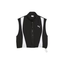 Puma Dare To Woven Vest Color Block Casual Stand Collar Loose Vest Women vests Black 626032-01 S