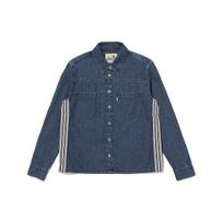 Levis FW23 SilverTab Vintage Kišenės Mygtuko Šoninė Laisva Dygsnio Taškinė Apykaklės Džinsinė Ilgomis Rankovėmis Marškiniai Moteriški marškiniai Mėlyna A5977-0000 XS