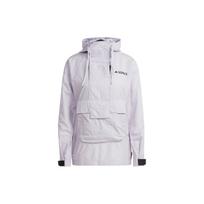 Adidas Made To Be Remade Wind Anorak Logo Outdoor Sports Hooded Jacket Women Jacket Light-Purple HN2954 M