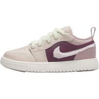 Air Jordan 1 Low Alt SE PS Fur Swoosh Kids Sneakers Pink Legend-Light-Brown Pink-Oxford FZ3926-200 28