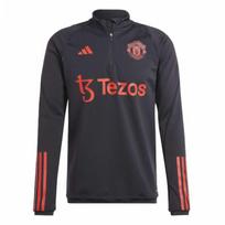 Adidas Manchester United Tiro 23 Letter Logo Print Stand Collar Pullover Sweatshirt Men sweatshirt Black IA7293 XL black