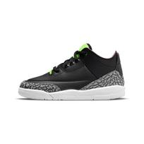 Air Jordan 3 Retro PS Electric Green Kids Sneakers Black White Violet-Shock DA2306-003 US 3Y