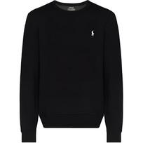 Polo Ralph Lauren Small Pony Logo Embroidered Crewneck Sweatshirt Men sweatshirt Black 710675313-021 S