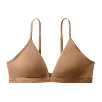 Calvin Klein Natural Series Solid Color Wireless Detachable Padding Bra Women underwear Brown QF6758-BO8 S beige