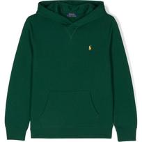 Polo Ralph Lauren Hoodie Kids Solid Color Small Pony Embroidery Hooded Pullover Long Sleeve Kids hoodies Green 323749954-048 L black