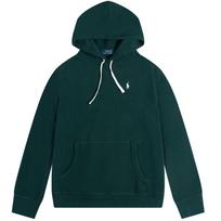 Polo Ralph Lauren FW23 Pony Logo Embroidered Hooded Fleece Long Sleeve Sweatshirt Men sweatshirt Green 710838696-015 XS