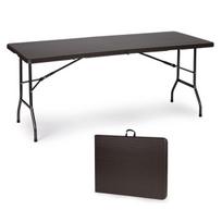 Sulankstomas maitinimo pokylių sodo stalas 180 cm Rattan Style ModernHome