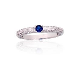 Sidabrinis žiedas Diamond Sky "Tokyo", 18 2.2 g.