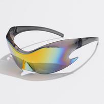 Protective Glasses Luxury  Sports Punk Y2K Sunglasses ladies Men Unique Goggle One Piece Sun Glasses Hip Hop Shades UV400