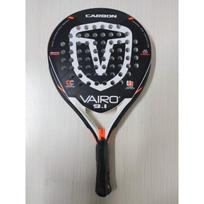 Full Carbon Tennis Racket Lightweight Beach Tennis Paddle for Outdoor Sports gray