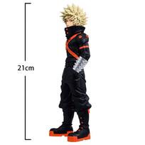Anime MHA Figures Bakugo Katsuki Figure No Hero Academia figurine Bakugo Katsuki Midoriya Izuku Action Figure Doll Playthings Gifts 21CM black