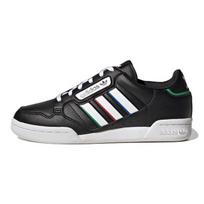 Adidas Continental 80 Stripes J Black White Vivid Red Kids Sneakers Core-Black Cloud-White GW6643 37⅓