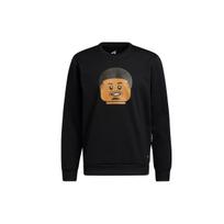 Adidas X Dame Crew Lego Print Pullover Sweatshirt Men Tops Black H56409 S black