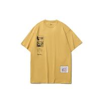 Li-Ning X Disney Co-Branded Mickey X Keith Haring Collection Print Loose-Fit Sports Short Sleeve T-Shirt Men Tops Light-Ochre-Yellow AHSR501-3 XL