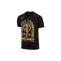 Nike X NBA Denver Nuggets Badge Letter Print Basketball Crew Neck Short Sleeve T-Shirt Men Tops Black HF1913-010 S black