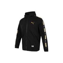 PUMA FW22 Logo Print Zip Hoodie Jacket Unisex Jackets Black 539532-01 S