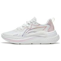 Li Ning Qing You Audinys Sintetinė oda Neslystantys Atsparūs dėvėjimuisi Žemo profilio Sportiniai Laisvalaikio Batai Moteriški sportbačiai Balti Rožiniai AGLT058-4 36⅓