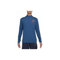 Nike Element Bėgimo Energija Raidės Apykaklė Pusė Užtrauktuko Greitai Džiūstanti Laisvalaikio Ilgomis Rankovėmis Marškinėliai Vyriški Viršutiniai Drabužiai Sodri Mėlyna FN3300-476 XXL