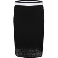 Adidas Neo W Cs Skirt Striped Mid Waist Soft Comfortable Straight Casual Skirt Women skirts Black CV7359 XS