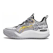 Li Ning Kids Territory V1 Light Foam Lace-Up Low-Top Basketball Shoes Kids basketball shoes Gray White YKBU048-1 32