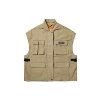 Timberland Logo Hidden Zipper Vest Women Vests Cane-Yellow A6A89-DH4 M