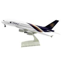 1/240 Scale Aircraft Plane Airliner Souvenirs 30CM Thailand Airlines A380 Airplane Model Toy Resin Collectible Gift Display