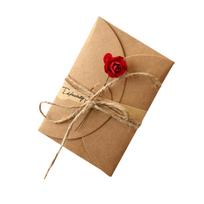 Vintage Kraft Paper Handmade DIY Blessing And Birthday Cards S raudona