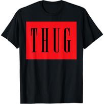 Thug T-shirt Young OG Gangster Street Rap Life S juoda