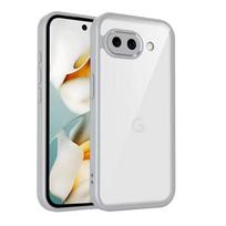 Google Pixel 9A dėklas Oro pagalvėlė Atsparus smūgiams Silikoninis buferis Skaidrus matinės spalvos galinis dangtelis Kietas telefono dėklas Google Pixel 9A G3Y12 Google Pixel 9a
