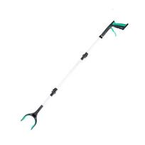 Easy To Hold Foldable Litter Picker Collapsible Wide Claw Mouth Garbage Grabber with Long Handled Safe Trash Reacher Picker žalia