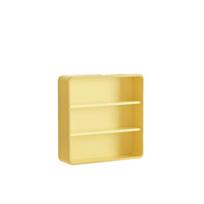 Multi-Layer Cosmetic Display Cabinet Large Capacity Removable Shelves Wall Mounted Display Rack Anti-Dust Visual Window beige