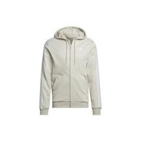 Adidas Striped Zip Hoodie Jacket Men Outerwear Grey HL2260 2XL