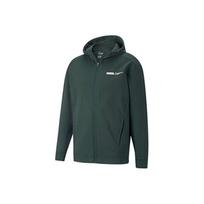Puma Žiemos spalvos logotipas su vilnos pamušalu striukė su gobtuvu Vyriški viršutiniai drabužiai ežero žalia 846528-80 M gray