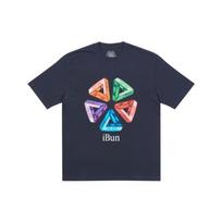 Palace FW21 Ich Bun Logo Print Round Neck Short Sleeve T-Shirt Unisex Tops Navy P21TS011 S blue