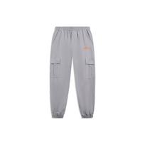 Li-Ning Skateboarding Series Embroidered Logo Jogger Pants Men Bottoms Shark-Grey AKXT021-2 M gray