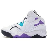 Li Ning Leather Shock Absorbing Non-Slip Wear-Resistant High-Top Retro Basketball Shoes Women sneakers White Purple ABCS066-1 35 white