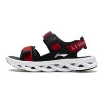 Li Ning Arc 1.0 Comfortable Versatile Shock Absorbing Childrens Sandals Kids Sandals Black Red YKUS004-3 36 black