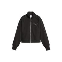 Puma T7 Track Jacket Retro Sports Stand Collar Jacket Women Jacket Black 622251-01 S black