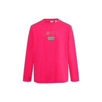 Levis Letter Print Crew Neck Long Sleeve T-Shirt Unisex Tops Red A5417-0002 XS