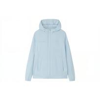 Anta Pure Color Hooded Ice Skin Cool Texture Jacket Women Jacket Light-Blue 162337720-1 XL