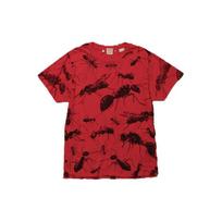 Levis American Vintage Ant Print Crew Neck Short Sleeve T-Shirt Unisex T-Shirt Red 55989-0016 S