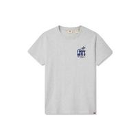Levis Logo Printed Round Neck Short Sleeve T-Shirt Men Tops Light-Gray A9221-0002 S