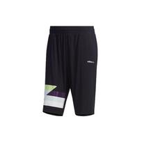 Adidas Neo Geometric Pattern Printed Color Block Loose Fit Five-Point Casual Shorts Men shorts Black FP7344 L