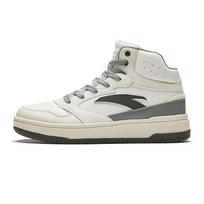 Anta Life Series Zero Feel Classic Versatile Non-Slip Durable Mid-Top Sneakers Men Sneakers White Gray 912448083-4 44