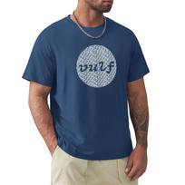 Vulfpeck marškinėliai Vulf Circle baltas spaudinys T-shirt humoras t-shirt marškinėliai Trumparankoviai vienspalviai t-shirt juodi t-shirt vyrams S
