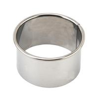 Nerūdijančio plieno tortų ir biskvitų formų rinkinys: Apvalus putėsių žiedas, koldūnų pjaustyklė, spurgos forma kepimui 5.5*3.5cm gray