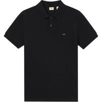 Levis Casual Comfortable Simple Solid Color Short Sleeve Polo Shirt Men Polo Shirts Black 003MS-0000 S